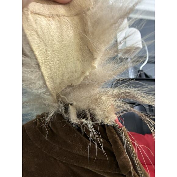 RARE!! Laura Wright Alaskan Parky Winter Coat Brown Velvet Wolf Trim Size M**** - Picture 3 of 16